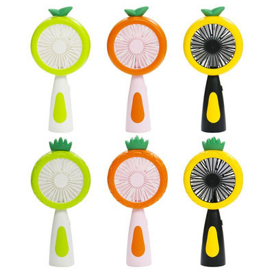 Cartoon Fruit rokas rakstāmgalds USB uzlādes mini ventilators ar LED nakts apgaismojumu 2 ātrumu dropship