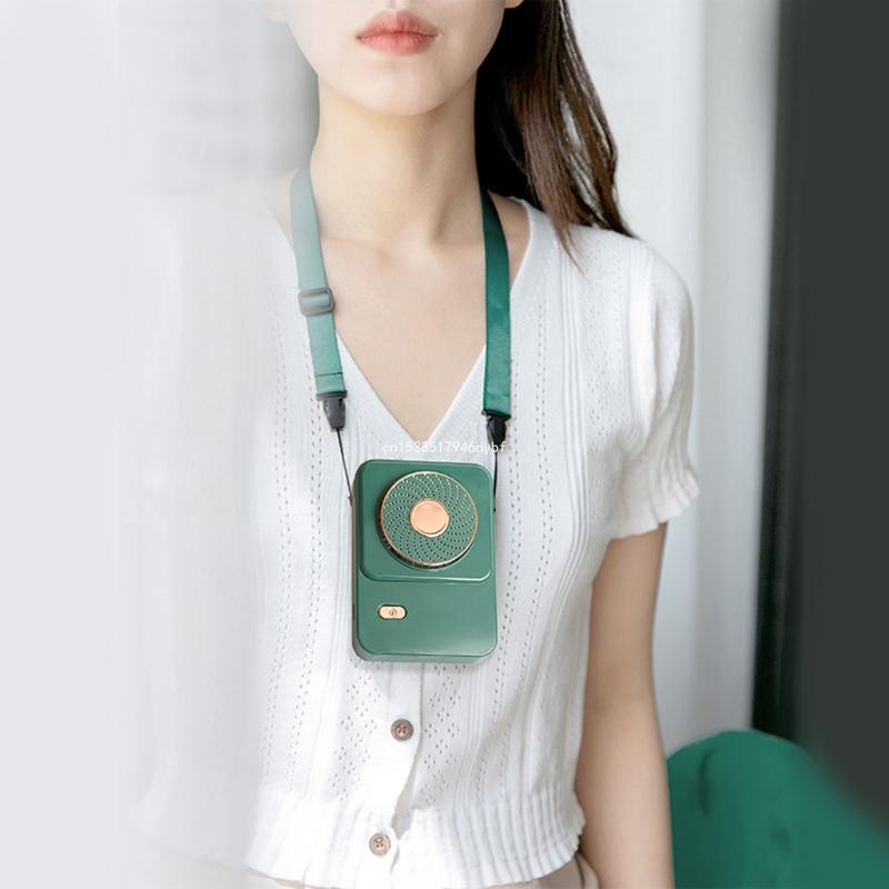 Ventilator USB pentru gât fără frunze, fără frunze, cu 3 moduri super silențios, Dropship de vară