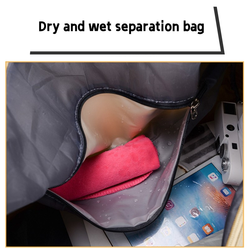 Geantă de gimnastică Geantă de voiaj de mare capacitate, durabilă, pentru yoga, geantă de sport cu compartiment pentru pantofi Geantă de tote pentru bărbați, femei, geantă de exterior