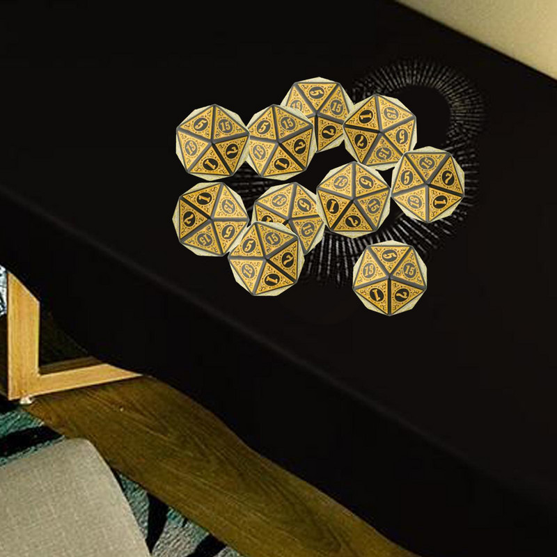 Σετ ζαριών 10 τμχ Ελαφρύ φορητό ανθεκτικό στη φθορά για πάρτι δώρων διδασκαλίας παιχνιδιών