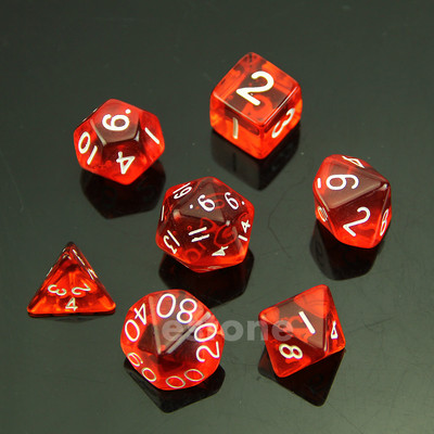 Set de jocuri polivalente RPG cu 7 zaruri D4 D6 D8 D10 D12 D20 Magic-the-Gathering