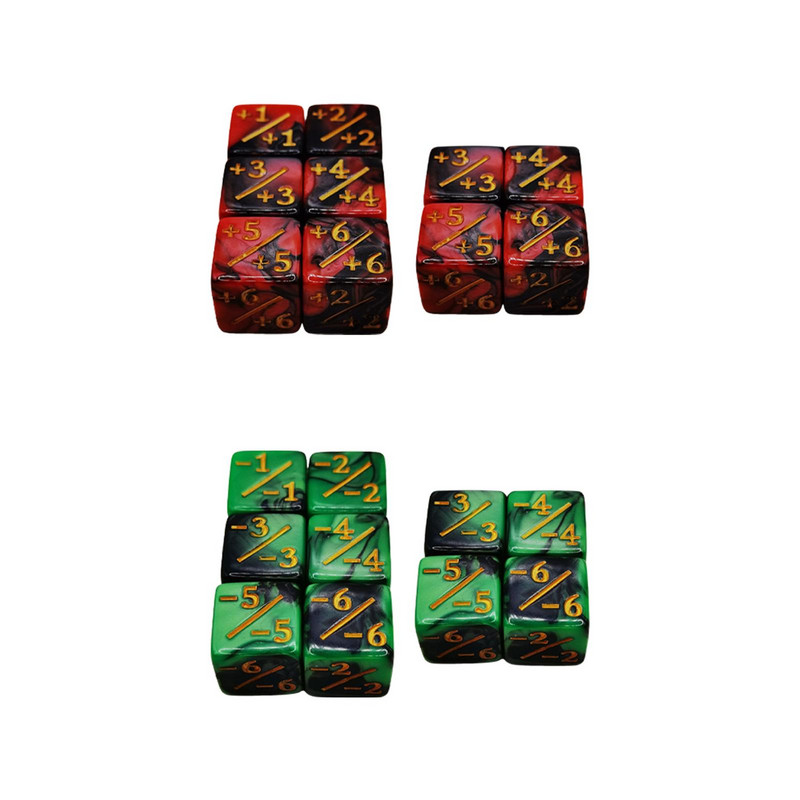 10 vnt. Stalo kauliukų žaidimo kauliukai D6 akriliniai šešių pusių kauliukų rinkinys vaikams žaislai Vaikų žaislai stalo žaidimai Vaidmenų žaidimas ikimokyklinis