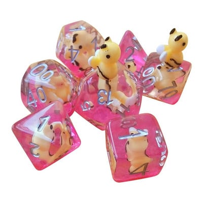 7 tk Sinine/valge lumehelves Polyhedral vaigust täringukomplekt Täringud Lauamängud Aksessuaar D6 D8 D10 D12 D20 D&d DND jaoks