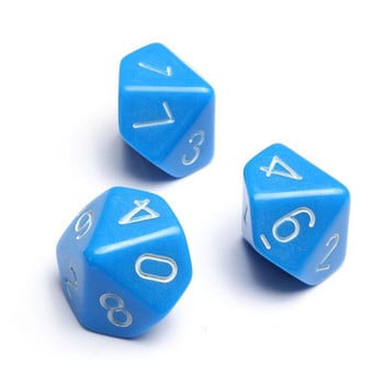 10 бр./компл. 10 Face Dice 0-9 Digital Dice Running Group Board Game Грамотност Цветни Детски учебни пособия за Dnd