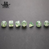 7 tk sillerdav sädelev mitmetahuline täringukomplekt D4 D6 D8 D10 D% D12 D20 lauamängu jaoks uue stiiliga figuurid 6 värvi