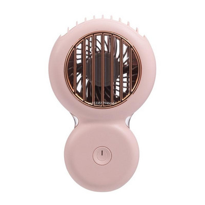 Nešiojamas pakabinamas ant kaklo ventiliatorius, laisvų rankų įranga, USB žibintuvėlis, 3 greičių reguliuojamas oro vėsinimo laivas