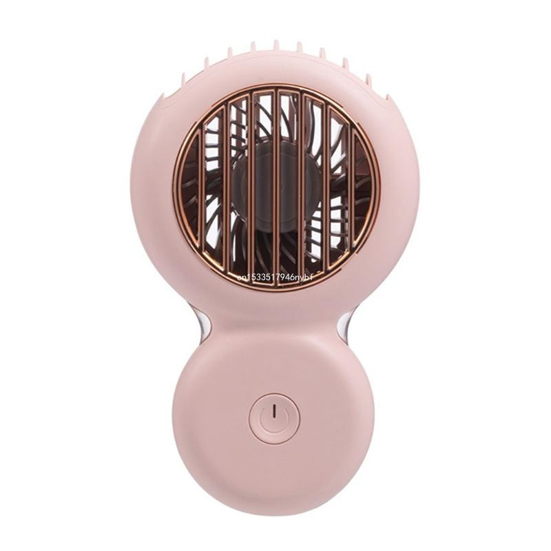 Nešiojamas pakabinamas ant kaklo ventiliatorius, laisvų rankų įranga, USB žibintuvėlis, 3 greičių reguliuojamas oro vėsinimo laivas