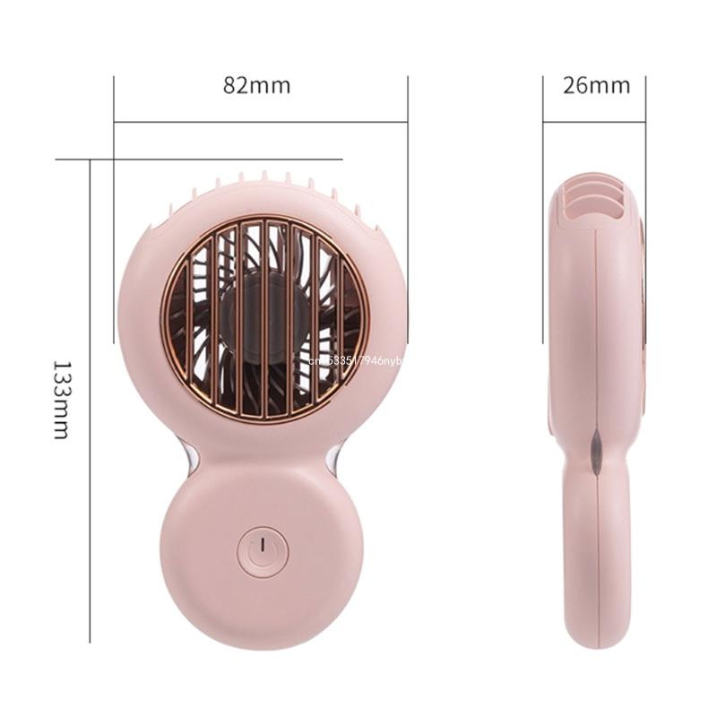 Nešiojamas pakabinamas ant kaklo ventiliatorius, laisvų rankų įranga, USB žibintuvėlis, 3 greičių reguliuojamas oro vėsinimo laivas