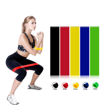 Benzi elastice de rezistență pentru yoga X-light până la X-heavy Benzi elastice de fitness Antrenament Fitness Gum Pilates Echipament de antrenament sportiv