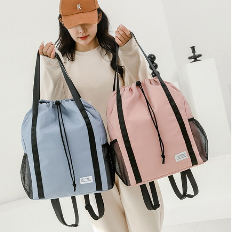 Αδιάβροχη αθλητική τσάντα γυμναστικής Γυναικεία τσάντα πλάτης με κορδόνια για κολύμπι Τσάντα γιόγκα για χορό κολύμβησης Τσάντα ταξιδιού Μεγάλης χωρητικότητας Wet Dry