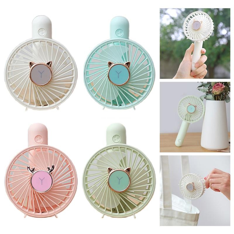 Mažas „Fan Cat“ rankinis aušinimo ventiliatorius, skirtas namų lauko kempingo kelionėms