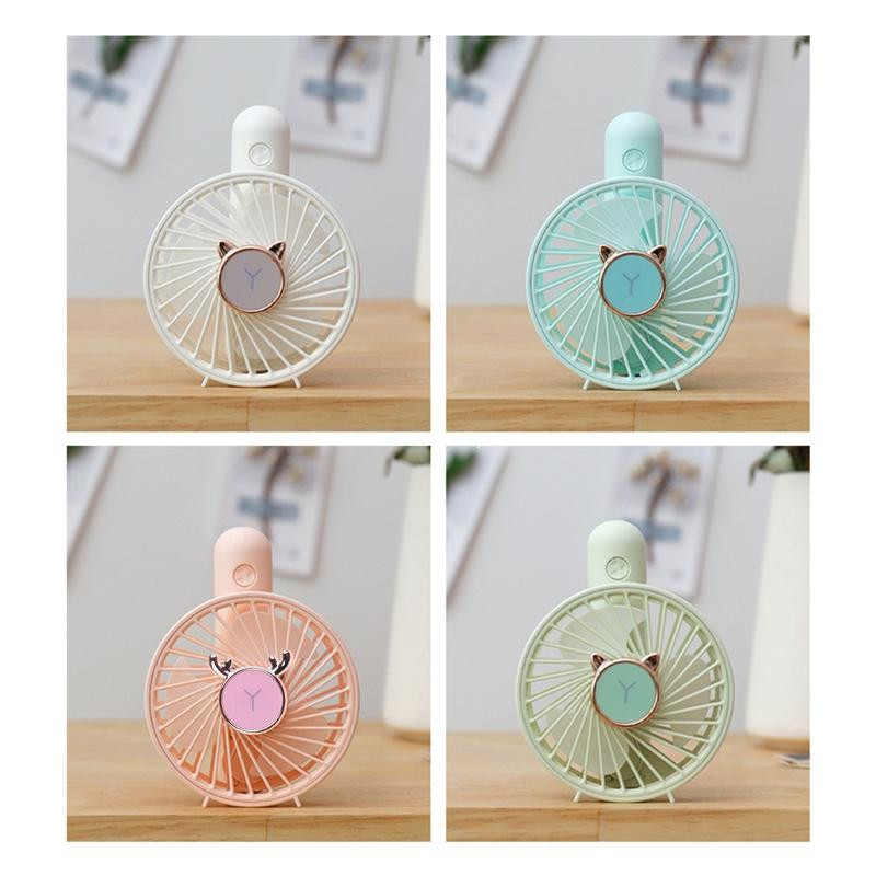 Mažas „Fan Cat“ rankinis aušinimo ventiliatorius, skirtas namų lauko kempingo kelionėms