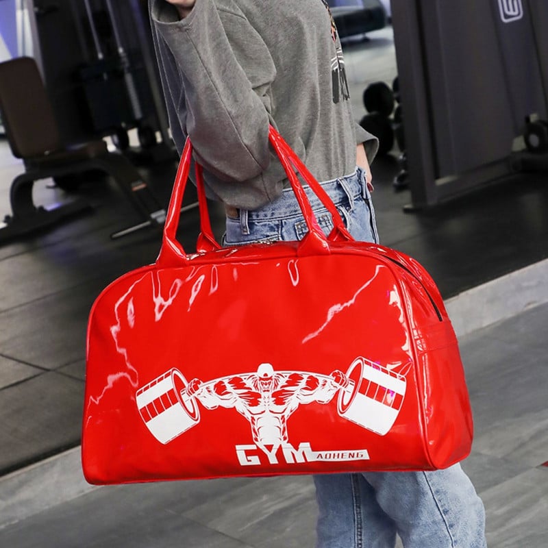 Sport Duffle jõusaalikott veekindel PU-nahast nädalavahetuse reisi öökott meestele Naistele mõeldud kott fitnessi ostmiseks vaba aja veetmiseks