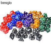 10 tk/komplekt DnD täringukomplekt vangikongide ja draakoni DND rollimängu jaoks koos nöörikotiga