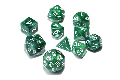 10 tk/komplekt DnD täringukomplekt vangikongide ja draakoni DND rollimängu jaoks koos nöörikotiga