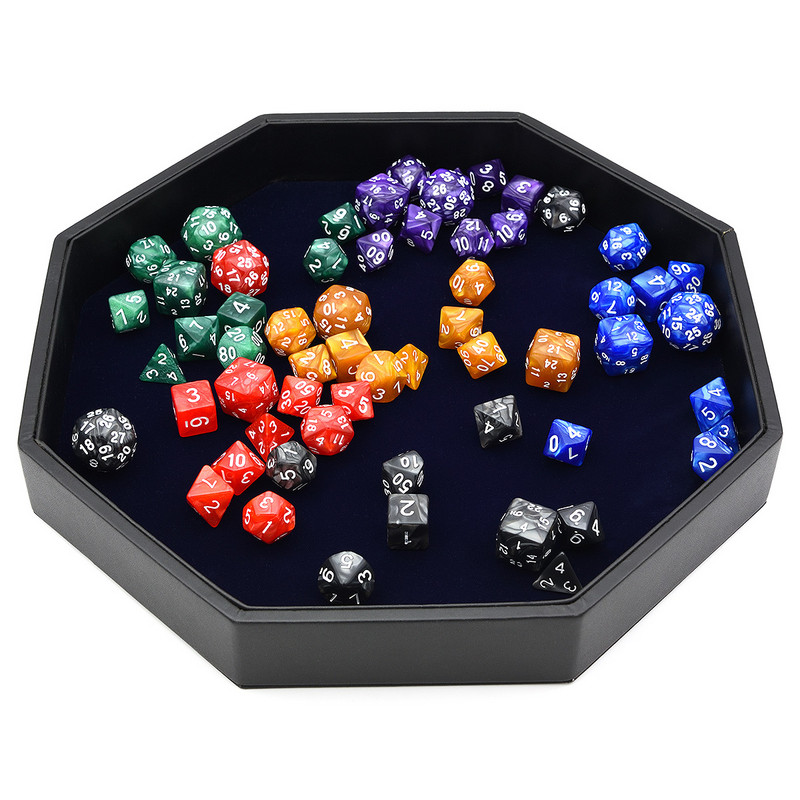 10 tk/komplekt DnD täringukomplekt vangikongide ja draakoni DND rollimängu jaoks koos nöörikotiga