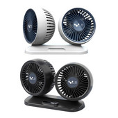 Autode kahe ventilaatoriga autode salongitarvikud Kraadid-ümmargused autod, auto õhujahuti ventilaator