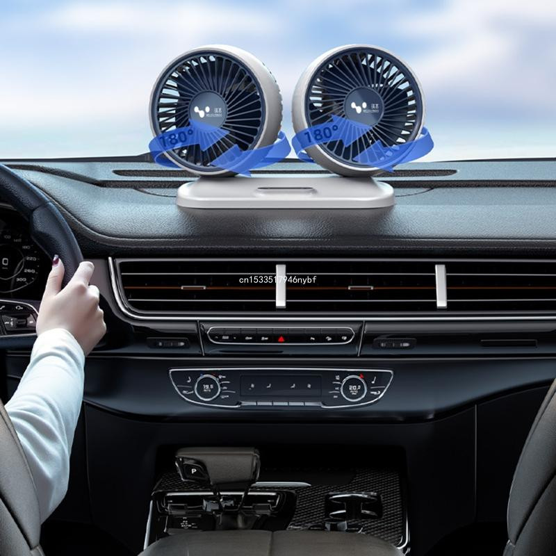 Autode kahe ventilaatoriga autode salongitarvikud Kraadid-ümmargused autod, auto õhujahuti ventilaator