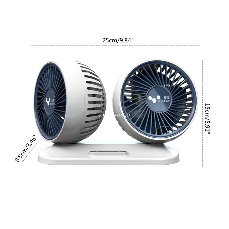 Autode kahe ventilaatoriga autode salongitarvikud Kraadid-ümmargused autod, auto õhujahuti ventilaator