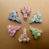 7tk/komplekt Väliskaubandus Uus toode Uus font White Chameleon Dice Lauamäng Running Group