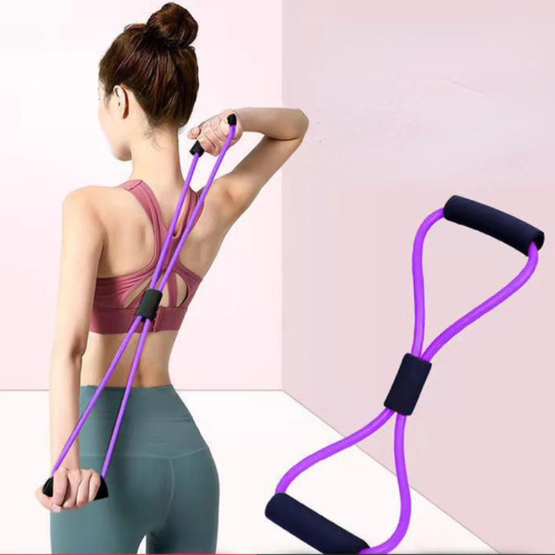 TPE 8 Word Fitness Jogos dantenų atsparumas Guminės juostos Fitneso elastinė juosta Sporto įranga Plėtimas Treniruotės treniruoklis treniruoklių salė