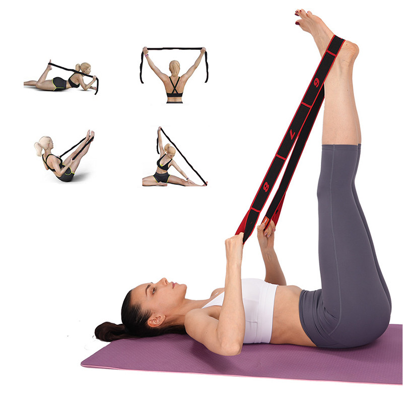Šokių jogos pagalbinis tempimo diržas suaugusiems Lotynų kalbos treniruotės Latekso elastinės juostos pradedantiesiems Pilateso salė Jogos pasipriešinimo juosta