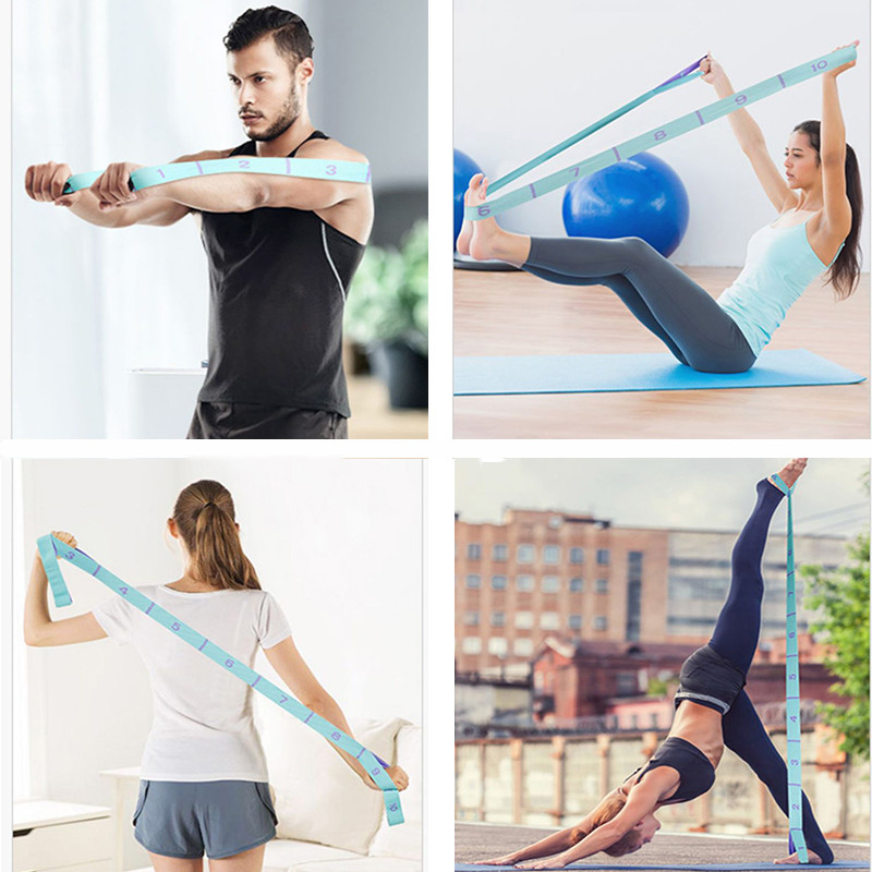 Šokių jogos pagalbinis tempimo diržas suaugusiems Lotynų kalbos treniruotės Latekso elastinės juostos pradedantiesiems Pilateso salė Jogos pasipriešinimo juosta