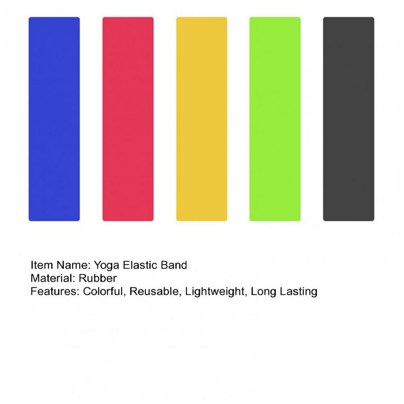 5 tk jooga takistusribad kummipaelad Fitness elastsed ribad Treening Pilatese pikendusjõusaali jaoks Kodused treeningseadmed