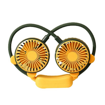 Κρεμαστός ανεμιστήρας λαιμού Φορητός ανεμιστήρας ψυγείου USB Επαναφορτιζόμενος ανεμιστήρας λαιμού Surround Dropship