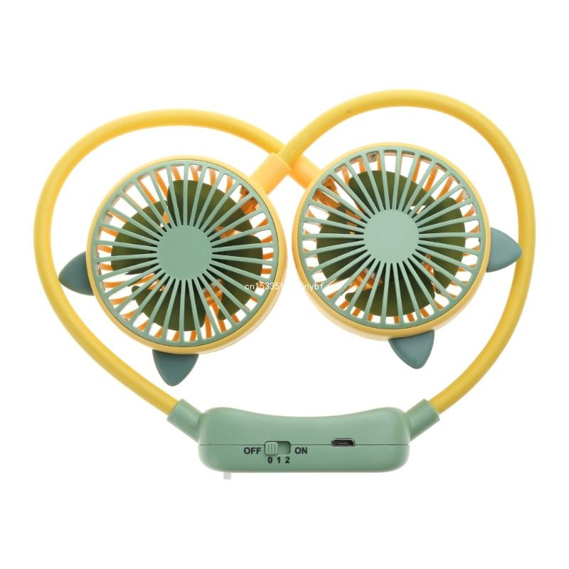 Κρεμαστός ανεμιστήρας λαιμού Φορητός ανεμιστήρας ψυγείου USB Επαναφορτιζόμενος ανεμιστήρας λαιμού Surround Dropship