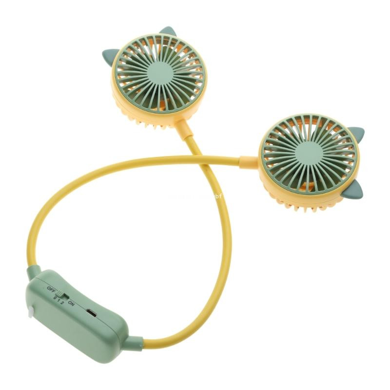 Κρεμαστός ανεμιστήρας λαιμού Φορητός ανεμιστήρας ψυγείου USB Επαναφορτιζόμενος ανεμιστήρας λαιμού Surround Dropship