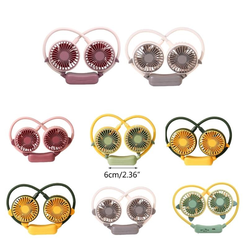 Κρεμαστός ανεμιστήρας λαιμού Φορητός ανεμιστήρας ψυγείου USB Επαναφορτιζόμενος ανεμιστήρας λαιμού Surround Dropship