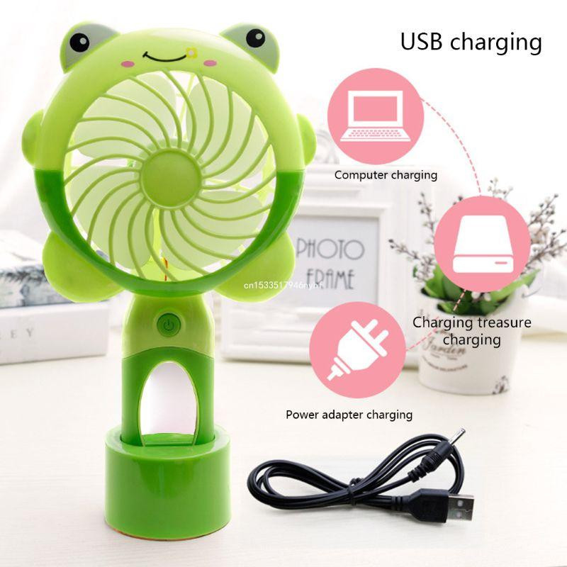 Mini nešiojamas rankinis stalinis ventiliatorius aušintuvas Aušinimo USB įkraunamas LED šviesos ventiliatorius Dropship