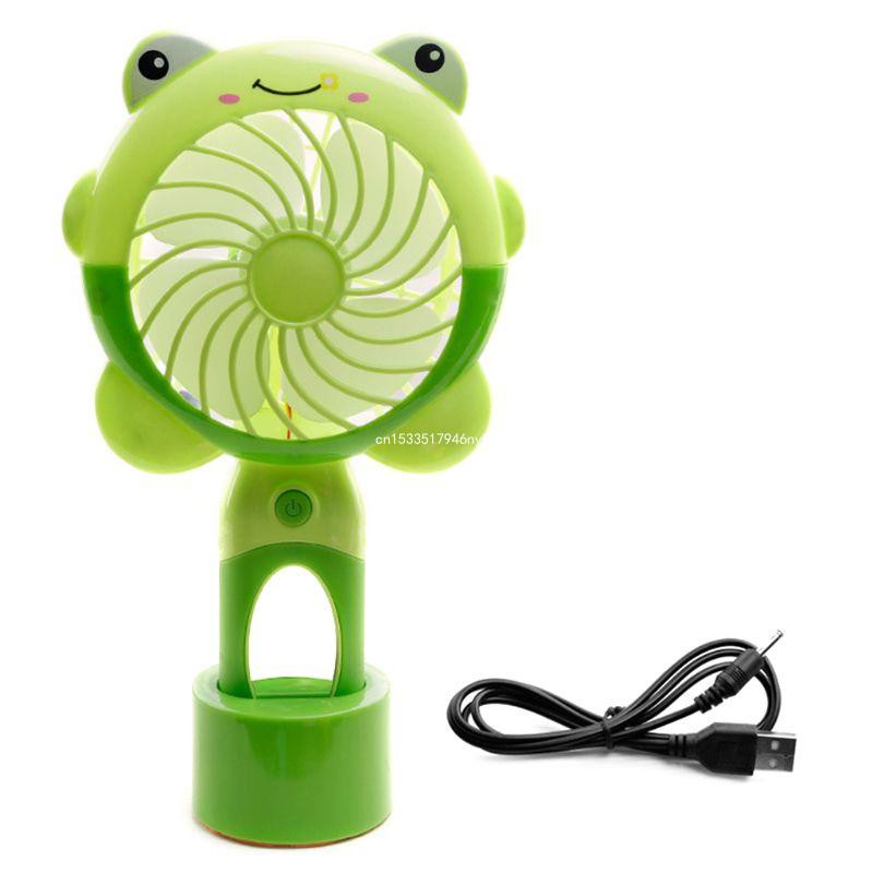 Mini nešiojamas rankinis stalinis ventiliatorius aušintuvas Aušinimo USB įkraunamas LED šviesos ventiliatorius Dropship