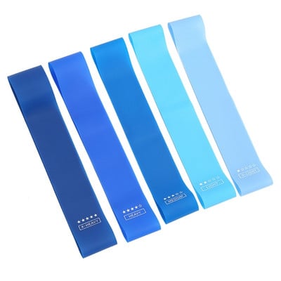 5Pcs Унисекс Booty Hip Circle Loop Resistances Лента Колан Тренировка Упражнение Крака Бедро Глуте Дупе Клек Спортно оборудване за фитнес