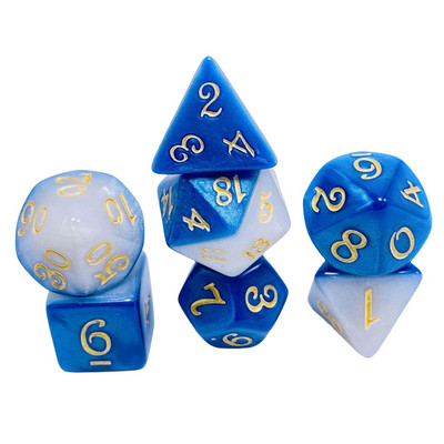 7 tk. Mitmetahuliste täringutega täringukomplekt, peotarbed, matemaatika loendamise õppevahendid