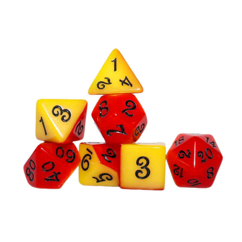 7 tk. Mitmetahuliste täringutega täringukomplekt, peotarbed, matemaatika loendamise õppevahendid