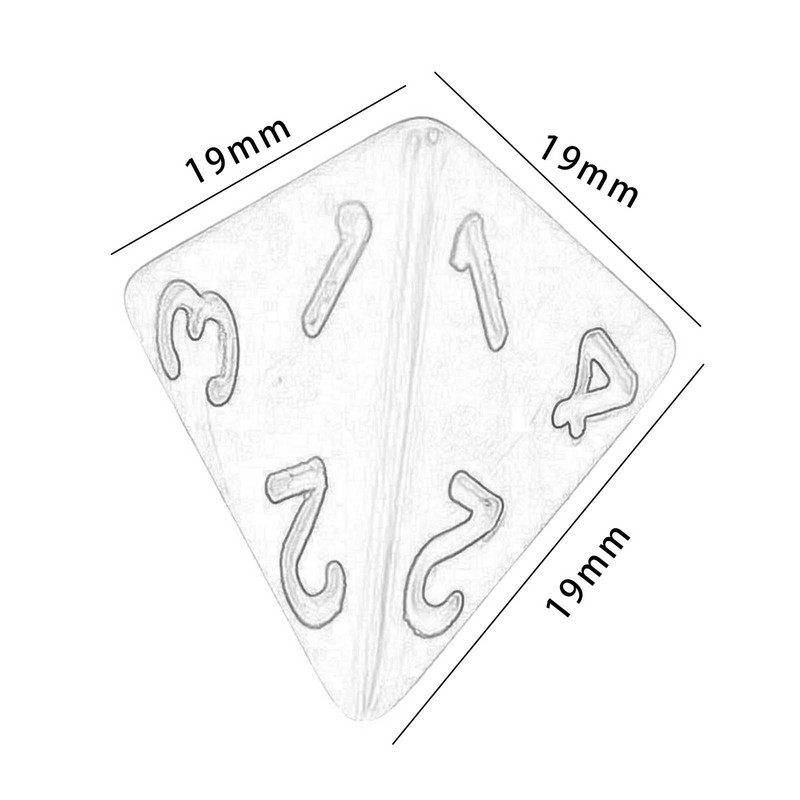 5 vnt. Daugiapusiai kauliukai D4 kauliukai Keturių pusių daugiakampių kauliukų rinkinys Matematikos skaičiavimo mokomasis žaislas, skirtas stalo žaidimams vaidmenimis