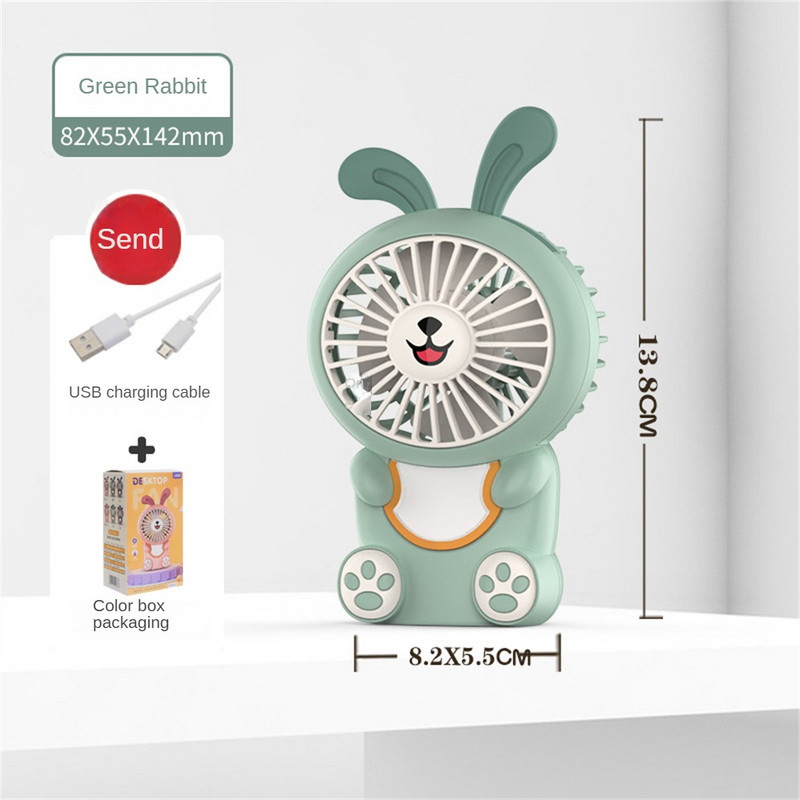 Мини електрически вентилатор Малък и удобен розов 2023 Ръчен анимационен малък вентилатор с блясък Лилаво ученически принадлежности Малък електрически вентилатор за носене