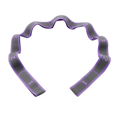 Stretching Exercise Strap Strap Yoga with Ring Exercise Band Gravity Fitness Strap για γυμναστές Pilates Workouts ( Μωβ )