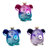 Mini ventilator de vară de 1200 mAh Ventilator drăguț Ventilator portabil silențios cu încărcare USB Ventilator cu putere mare a vântului pentru birou acasă