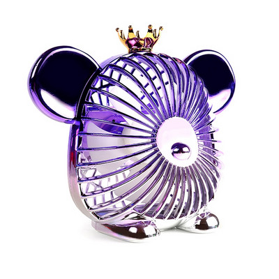 Mini ventilator de vară de 1200 mAh Ventilator drăguț Ventilator portabil silențios cu încărcare USB Ventilator cu putere mare a vântului pentru birou acasă