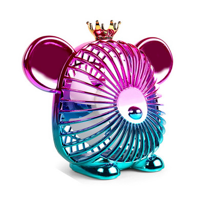 Mini ventilator de vară de 1200 mAh Ventilator drăguț Ventilator portabil silențios cu încărcare USB Ventilator cu putere mare a vântului pentru birou acasă