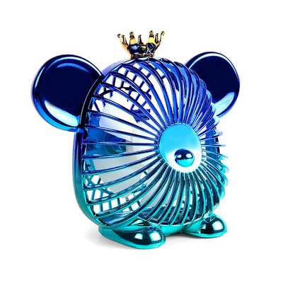 Mini ventilator de vară de 1200 mAh Ventilator drăguț Ventilator portabil silențios cu încărcare USB Ventilator cu putere mare a vântului pentru birou acasă