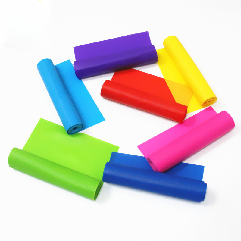 Jóga Sport Ellenállás szalagok Pilates Edzés Fitnesz Gyakorlat Otthoni Tornaterem Rugalmas szalag Természetes Gumi Latex Jóga Kiegészítők