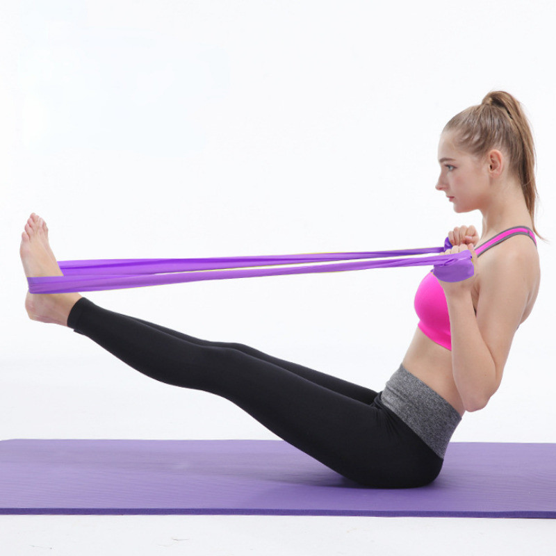 Jóga Sport Ellenállás szalagok Pilates Edzés Fitnesz Gyakorlat Otthoni Tornaterem Rugalmas szalag Természetes Gumi Latex Jóga Kiegészítők