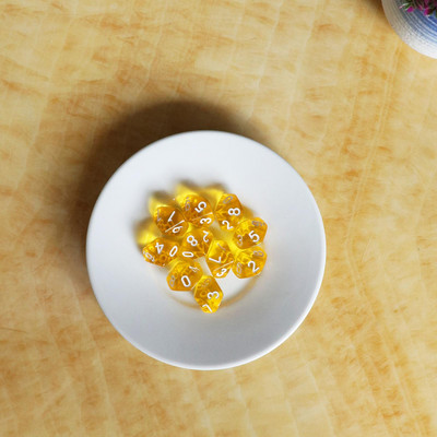 „MagiDeal“ 10 vnt./D10 D10 partijos brangakmenių kauliukai, skirti RPG ir „Dragons Pub“ draugams, žaidžiantiems žaidimus Juokingi žaislai 6 spalvos