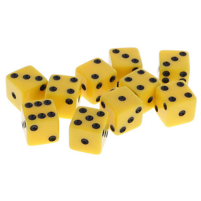 10 Pieces Six Sided D6 - Παιχνίδια πολλαπλών όψεων για επιτραπέζια παιχνίδια, , RPG Gaming