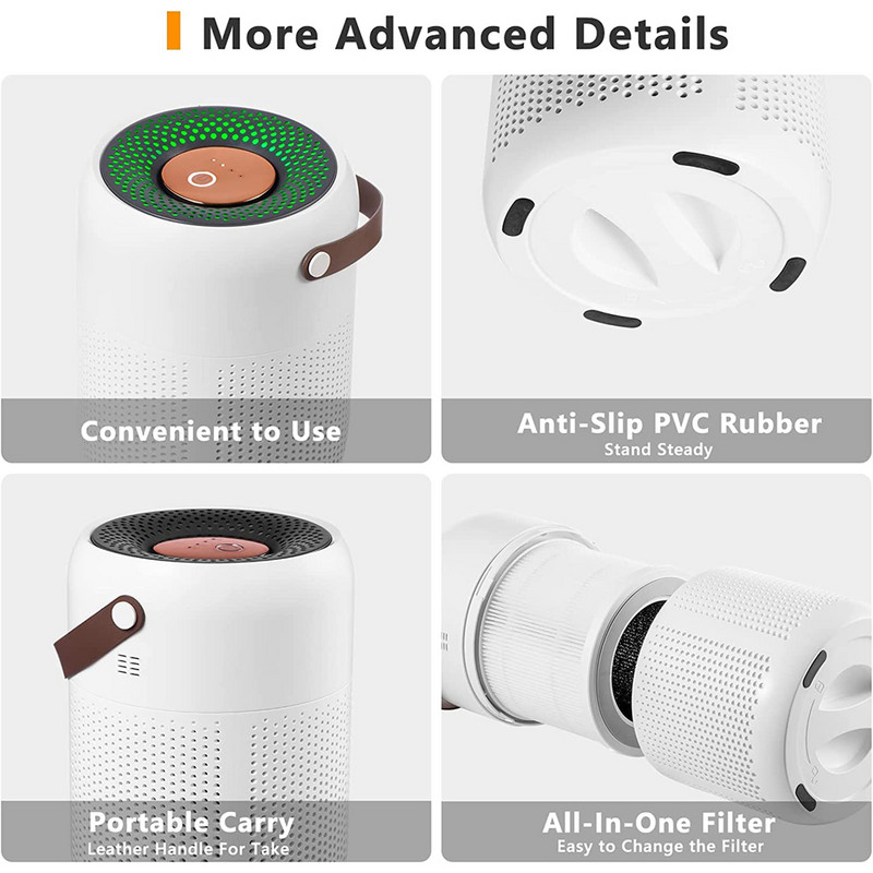 AP07 Φίλτρο HEPA για φορητό επιτραπέζιο καθαριστή αέρα για μεγάλο δωμάτιο Αφαίρεση οικιακής χρήσης χαμηλού θορύβου Γύρη φορμαλδεΰδης PM2.5 Καθαριστικό αέρα