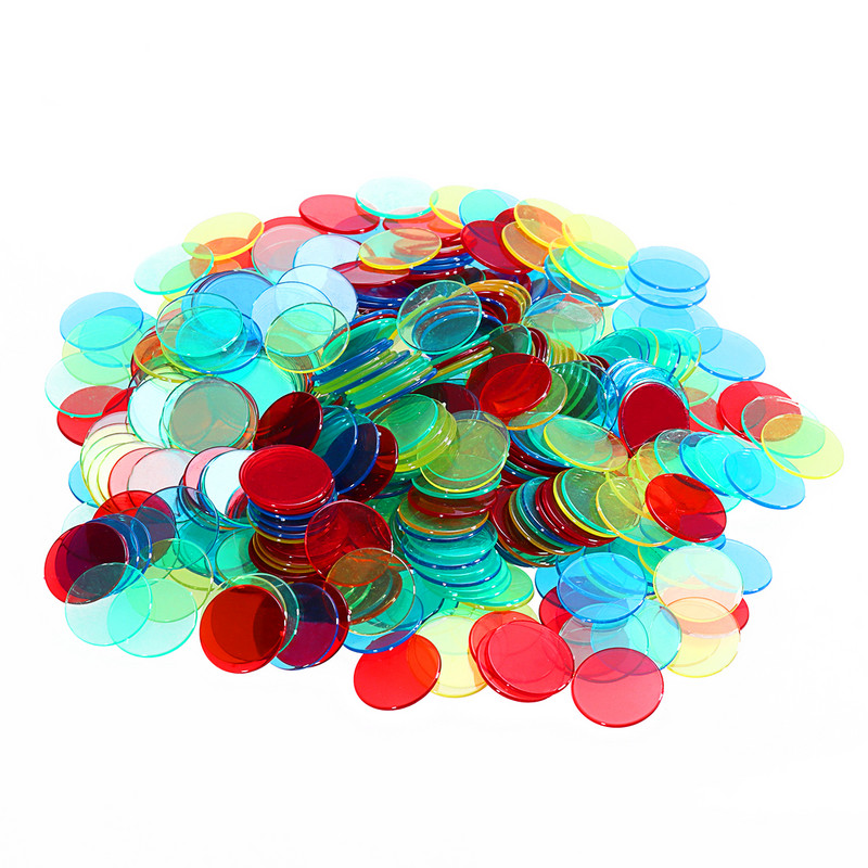 400 tk bingožetoonide loendurid mängumarkerid bingožetoonide marker bingomängu värvilised bingožetoonid läbipaistvad loendatavad žetoonid